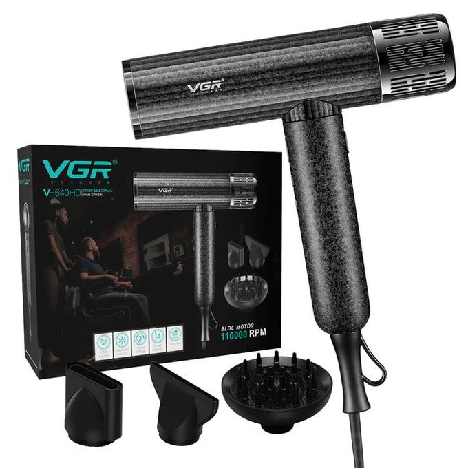 VGR مجفف شعر احترافي كهربائي V-640HD