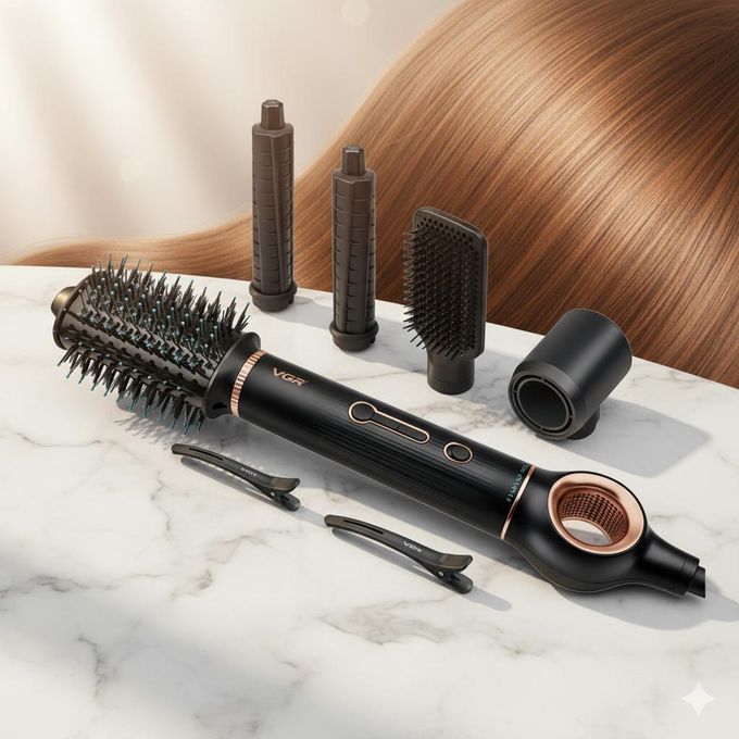 VGR فرشاة تصفيف الشعر المسخنة الاحترافية V-486 - 5 في 1