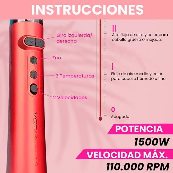 V-475 5-in-1 Professional Hot Air Brush