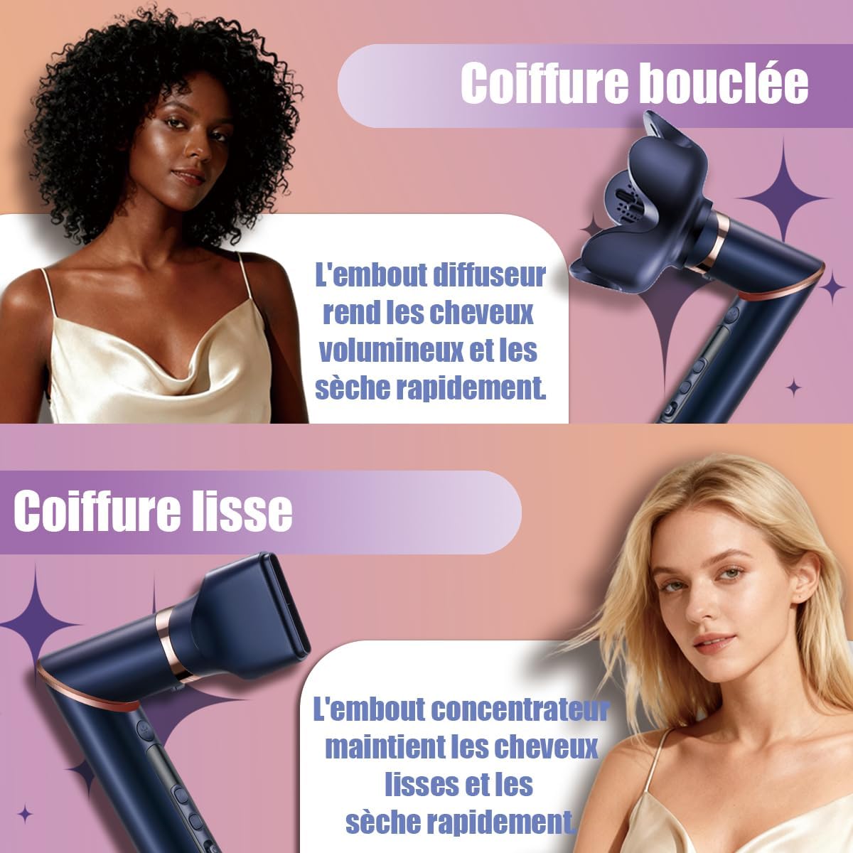 مواصفات فرشاة شعر 7 في1 V-477 تجفيف الشعر الإحترافية من VGR