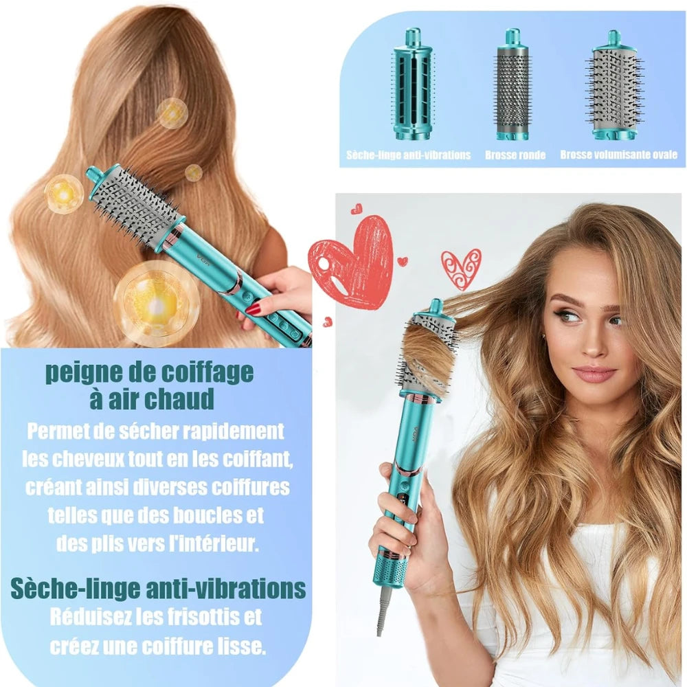 مواصفات فرشاة شعر 7 في1 V-477 تجفيف الشعر الإحترافية من VGR