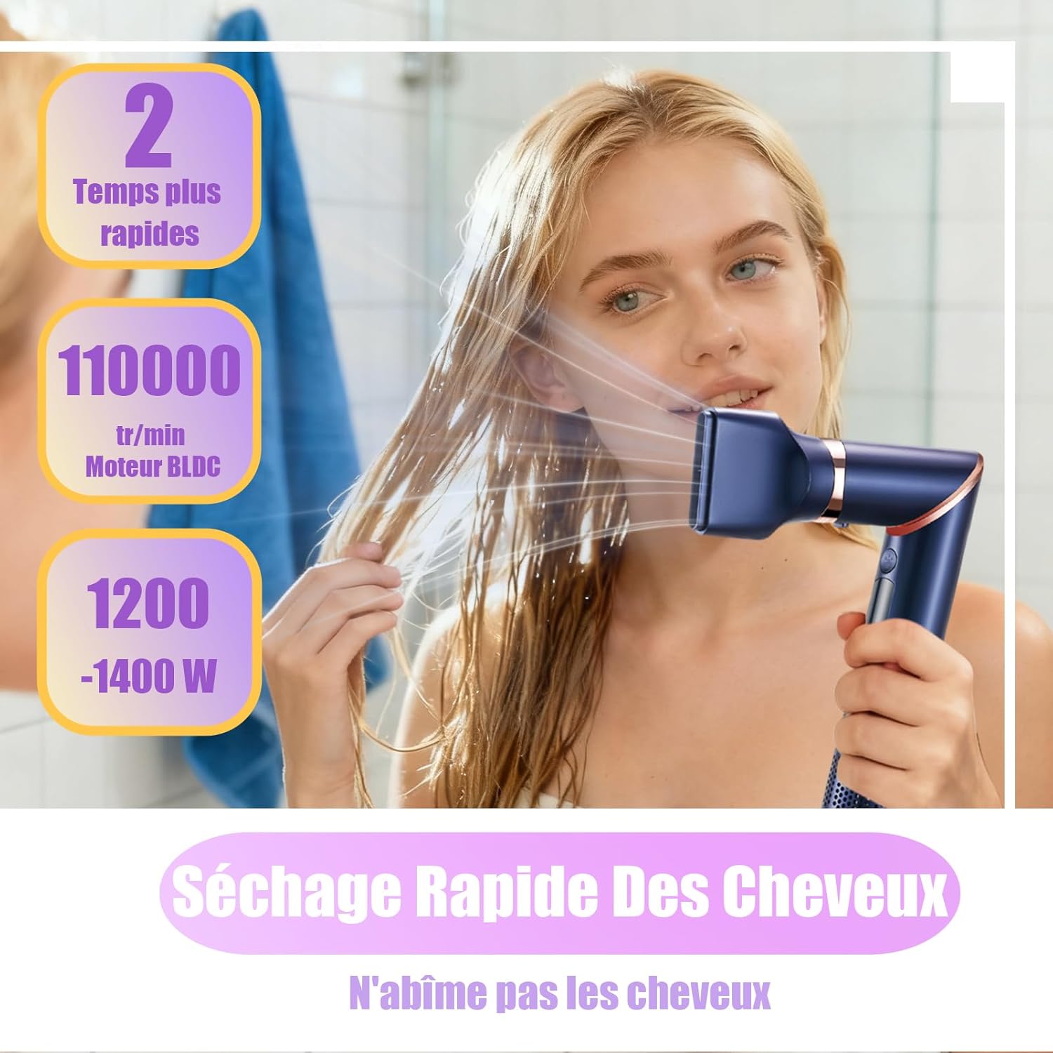 مواصفات فرشاة شعر 7 في1 V-477 تجفيف الشعر الإحترافية من VGR