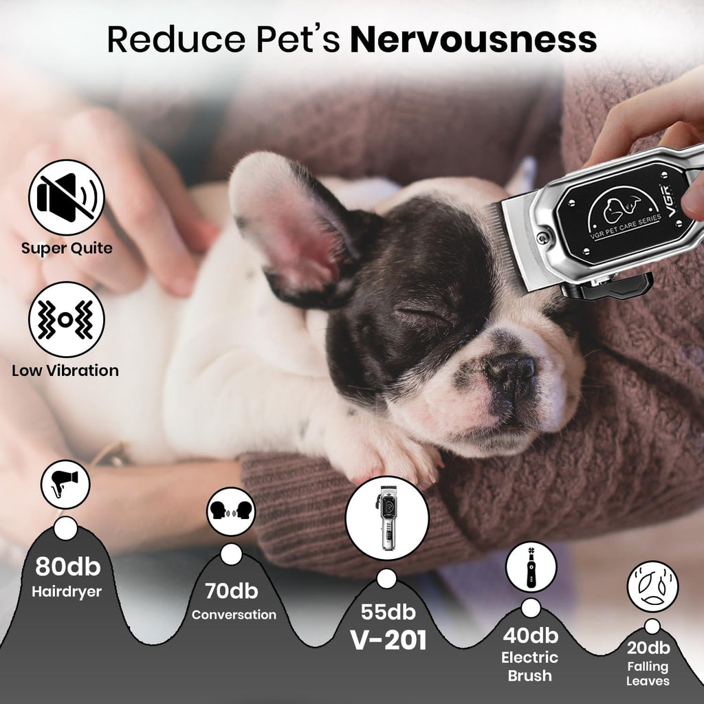 ماكينة حلاقة الحيوانات الأليفة الاحترافية VGR V-201