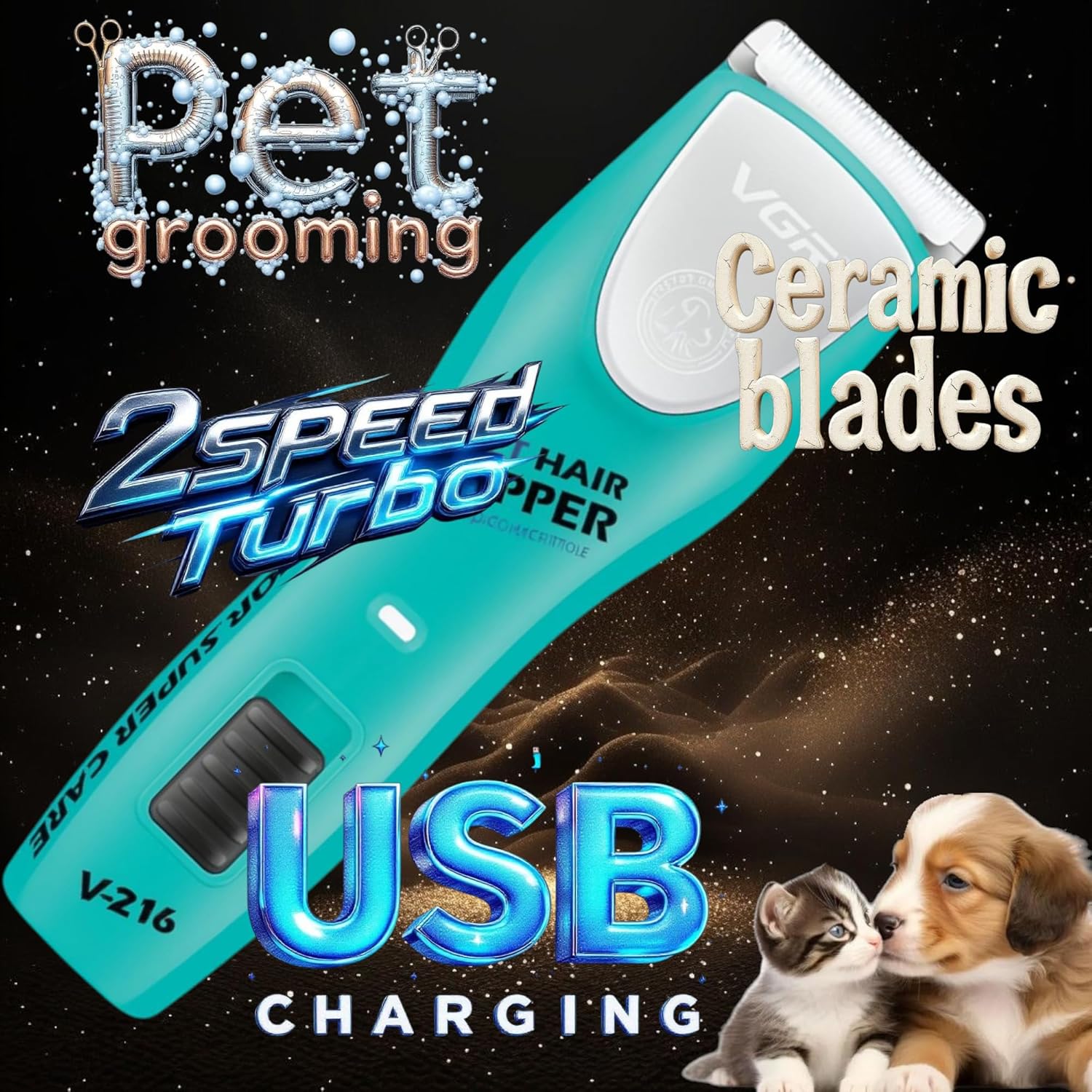 GR Professional Pet Hair Clipper V-216