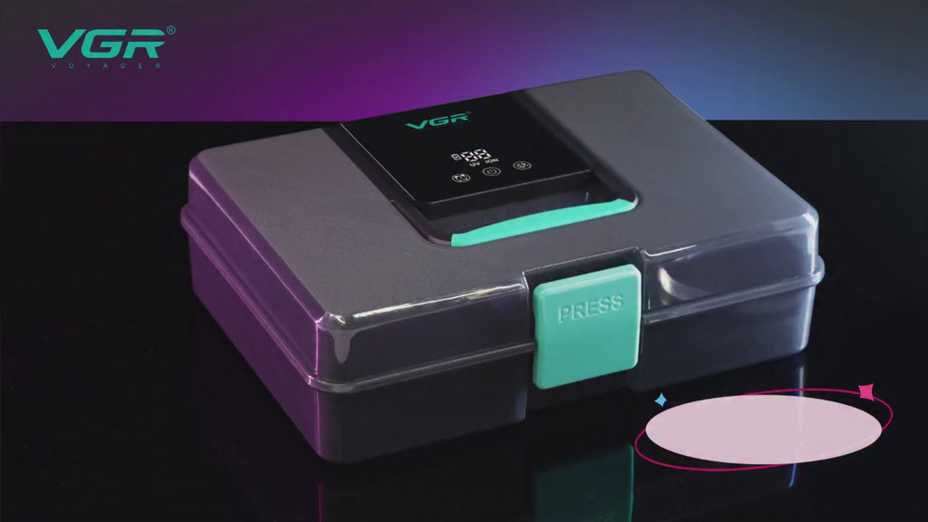 VGR  V-840 معقم بلازما لمعدات التجميل وتصفيف الشعر - مصمم للاستخدام في الصالون والمنزل